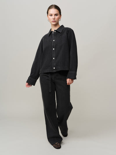 Dina Shirt - Dk. Grey Wash