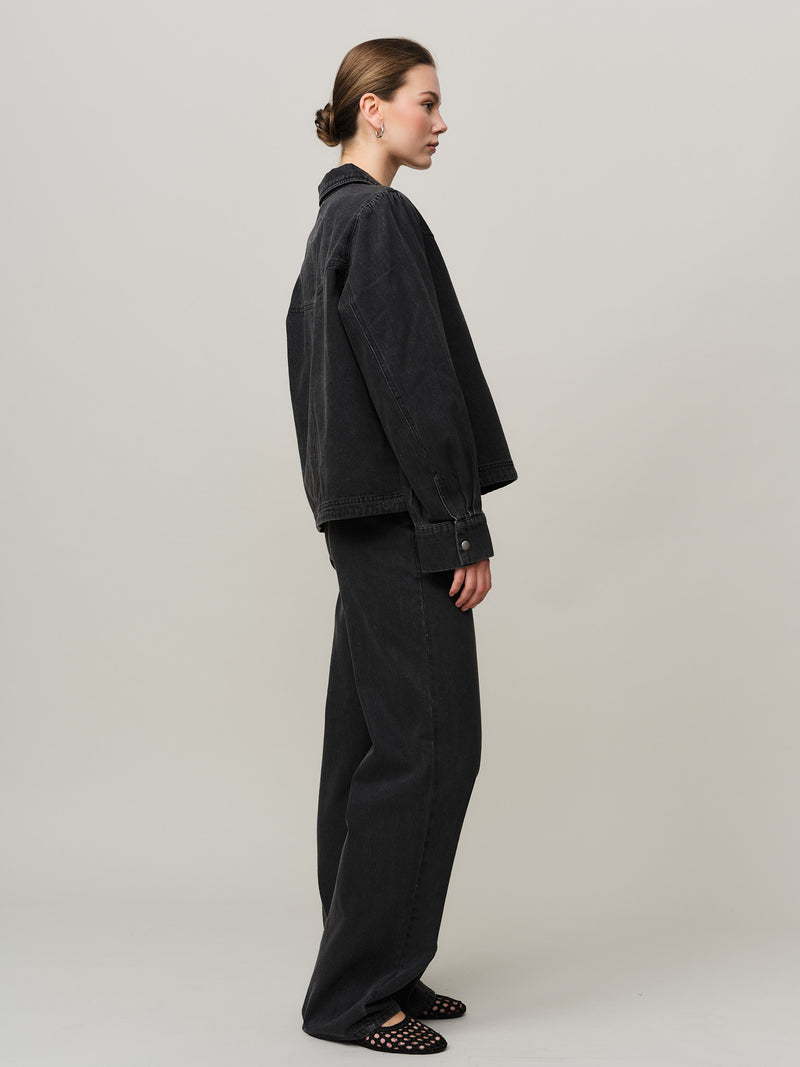 Dina Trouser - Dk. Grey Wash