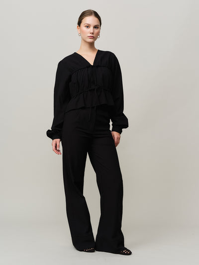 Mercer Wide Trouser - Black