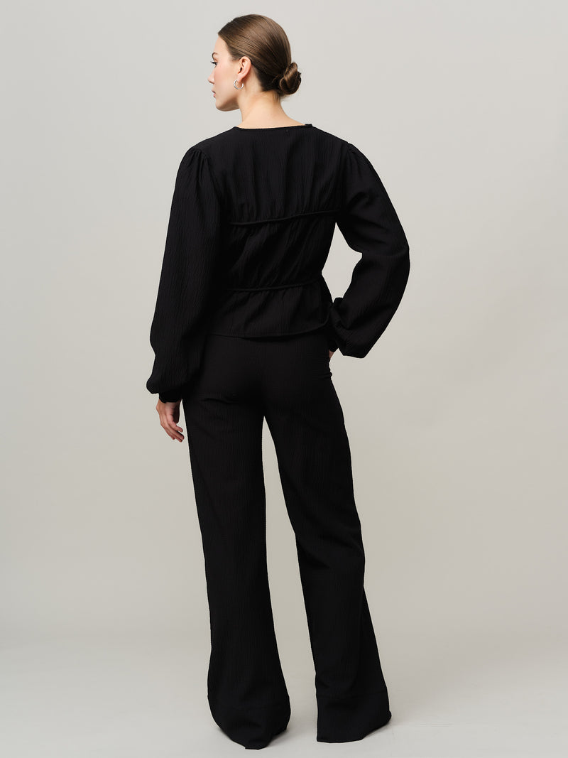 Mercer Wide Trouser - Black