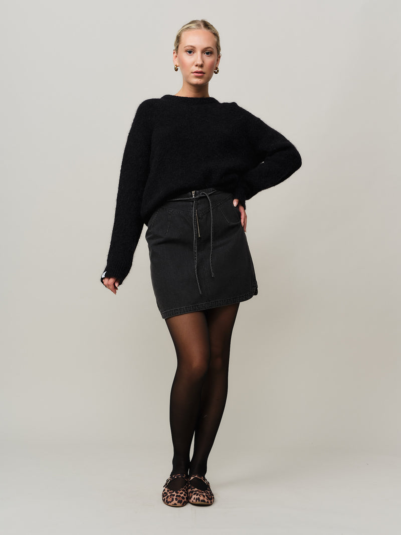 Dina Skirt - Dk. Grey Wash