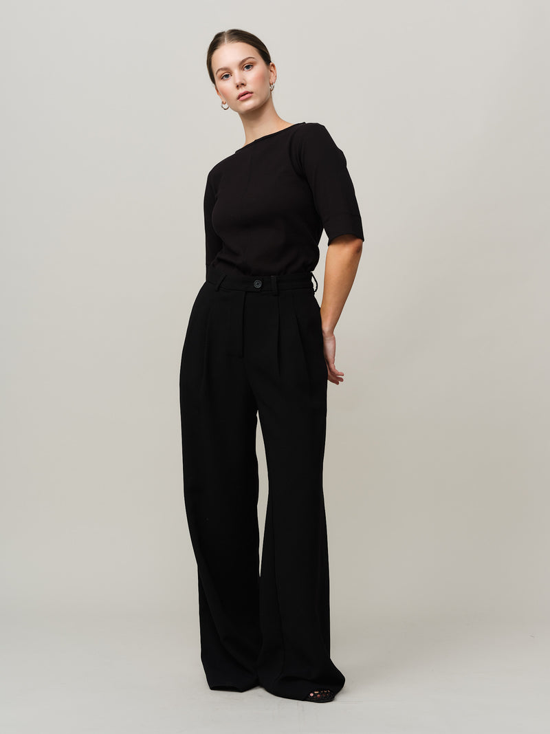 Unni Wide Trouser - Black