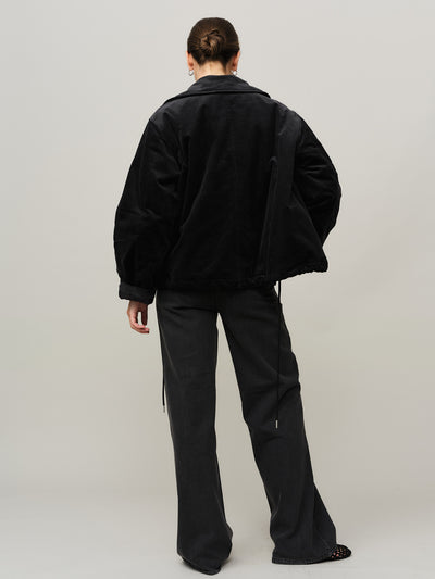 Donna Cord Jacket - Black