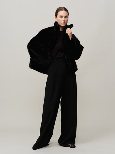 Leo Short Jacket - Black