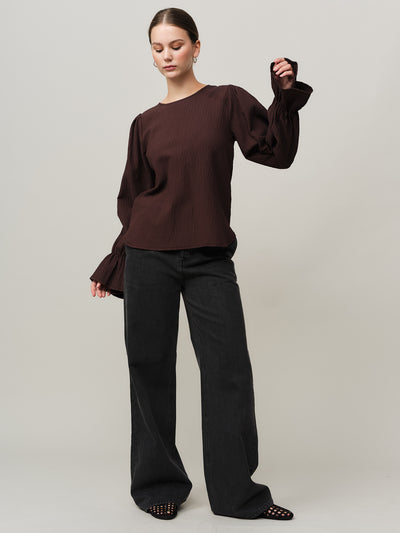 Mercer Blouse - Chocolate Plum