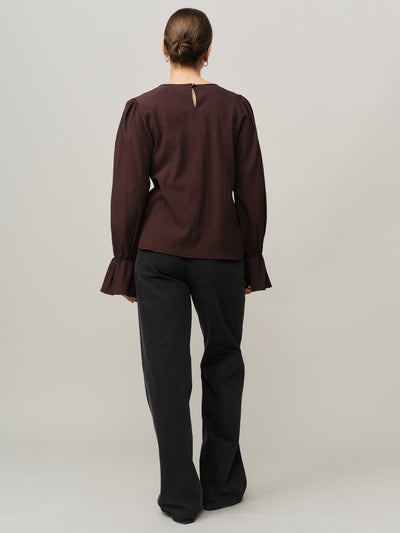 Mercer Blouse - Chocolate Plum
