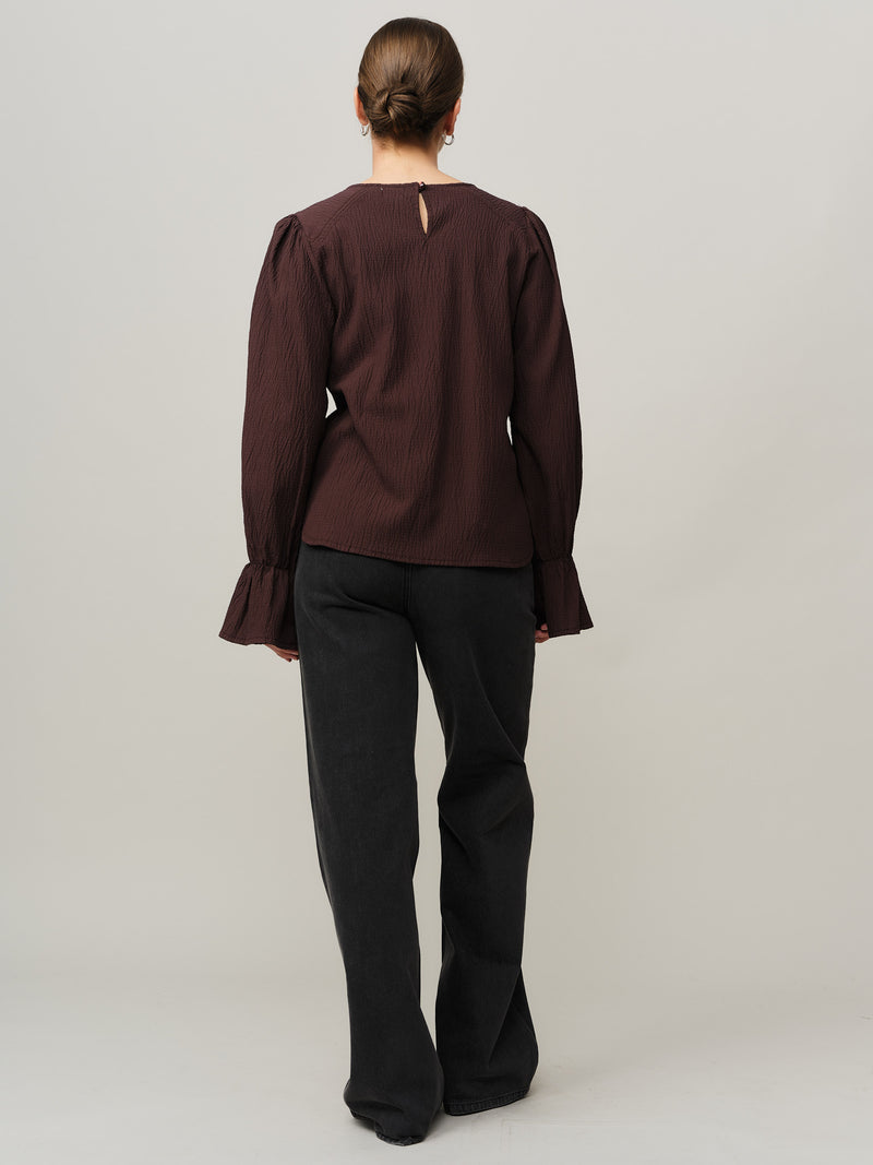Mercer Blouse - Chocolate Plum