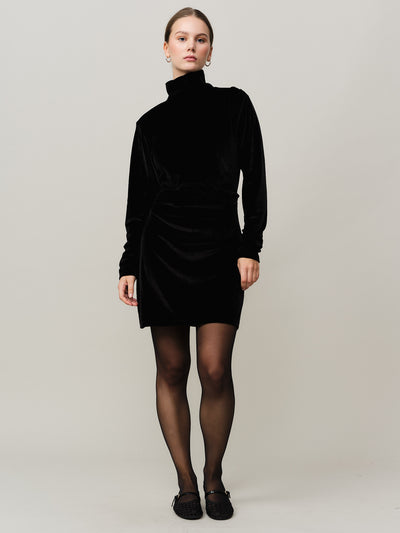 Merry Short Dress - Black