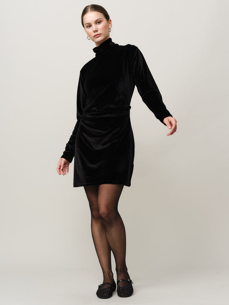 Merry Short Dress - Black