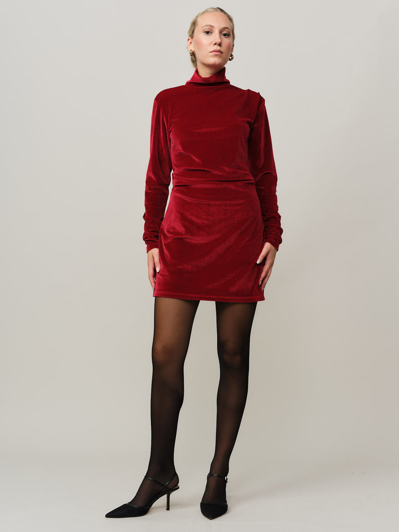 Merry Short Dress - Rio Red