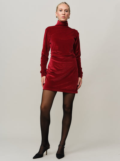 Merry Short Dress - Rio Red