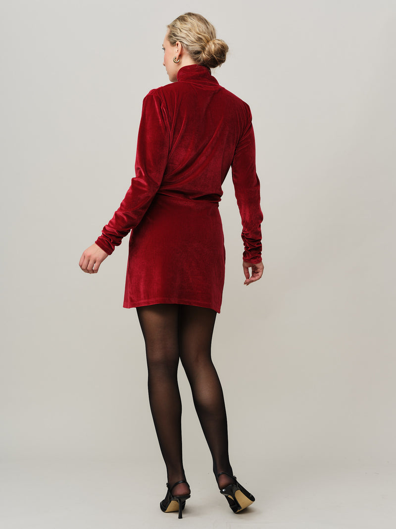 Merry Short Dress - Rio Red