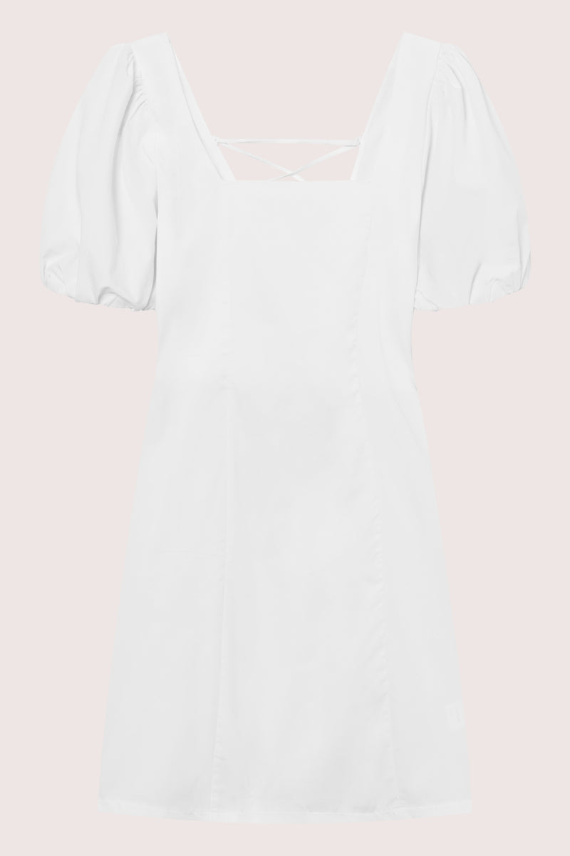Peyton Puff Dress - White