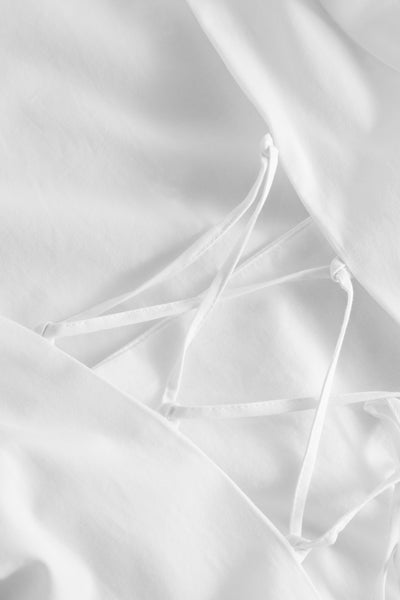 Peyton Puff Dress - White