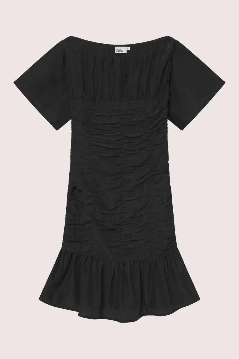 Silkey Mini Dress - Black