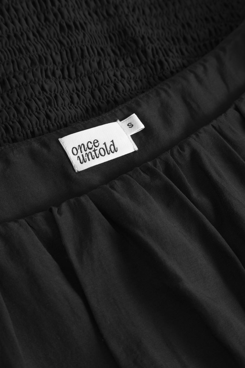 Silkey Mini Dress - Black