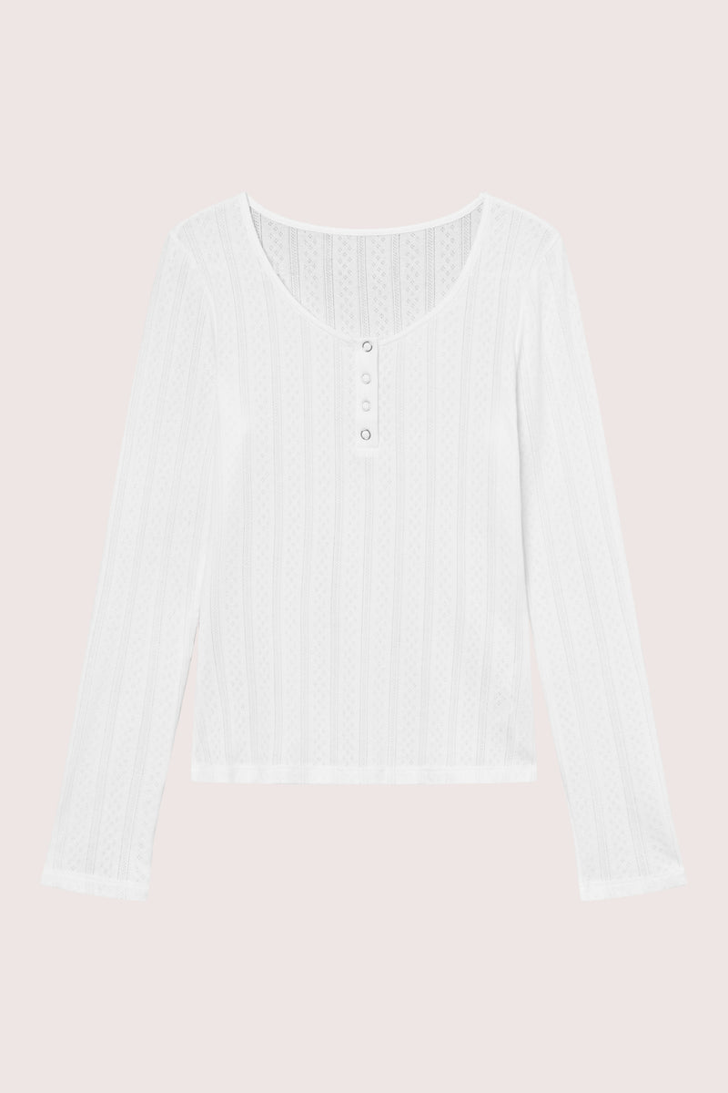 Sophie Button Sweater - Jet Stream