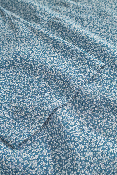 Ellen Wrap Dress - Petite Blue Flower