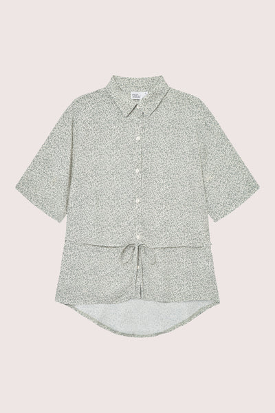 Ellen Shirt - Petite Green Flower