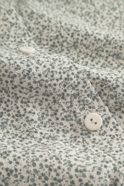 Ellen Shirt - Petite Green Flower