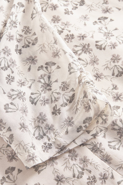 Sunset Mini Dress - Petite Anthracite Flower