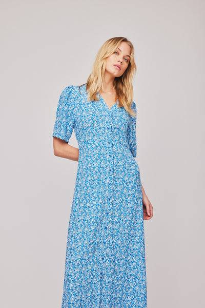 Ellen Long Dress - Blue Shades – Once Untold