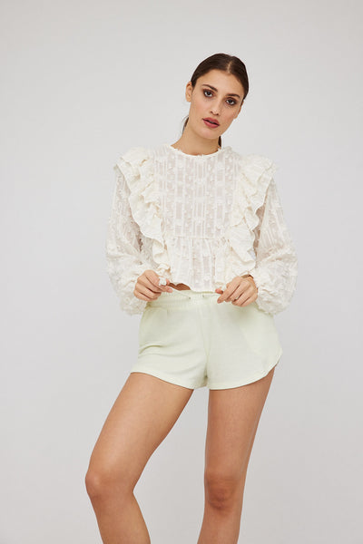Elle Shorts - Lime Cream
