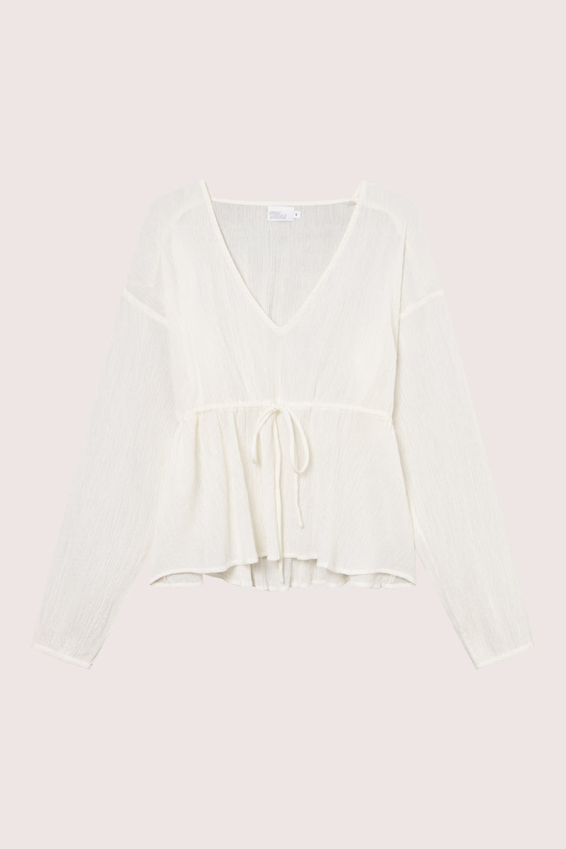 Wave Blouse - Ecru