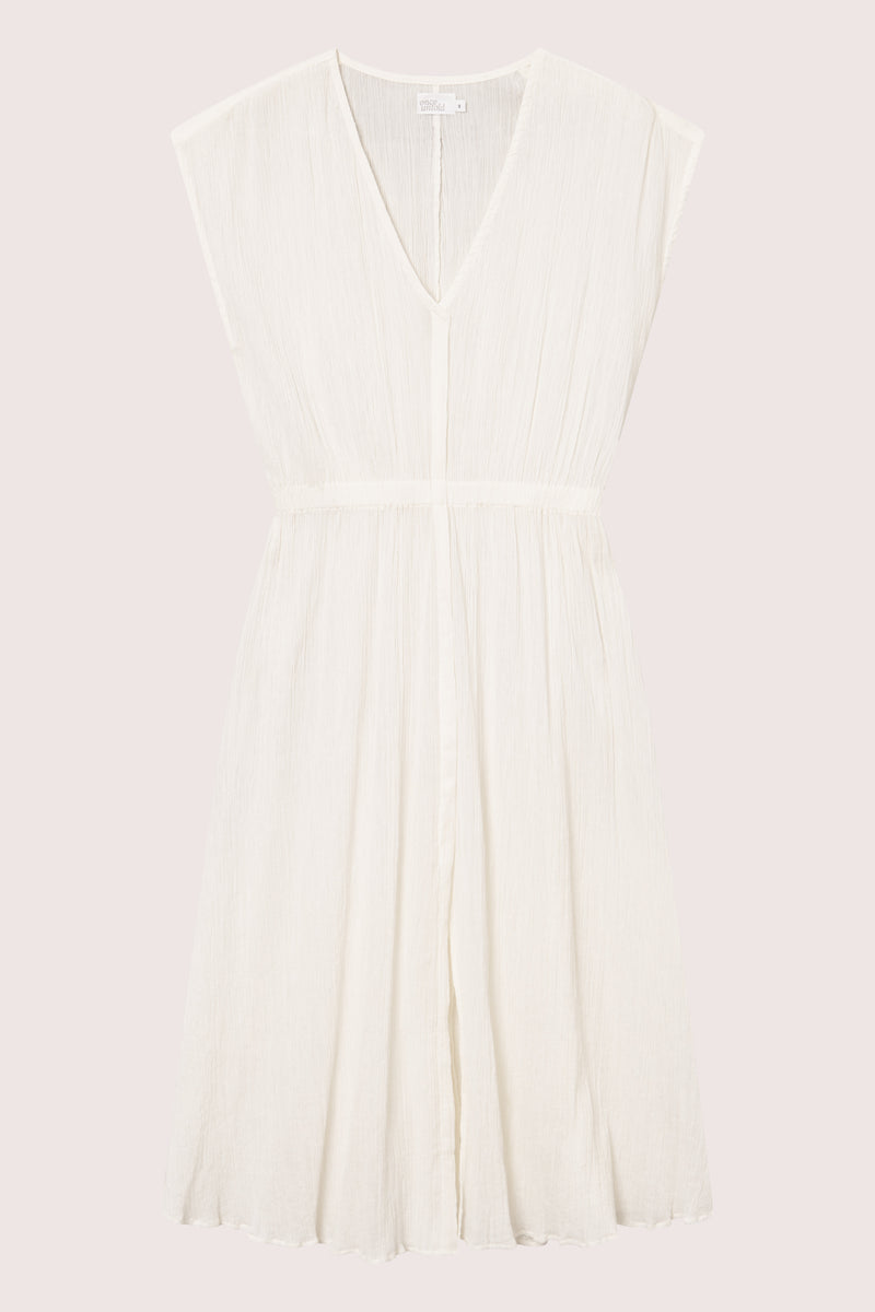 Wave Midi Dress - Ecru