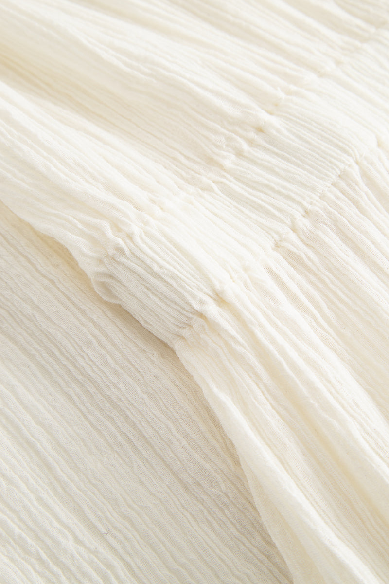 Wave Midi Dress - Ecru