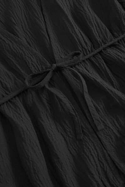 Mercer String Blouse - Black