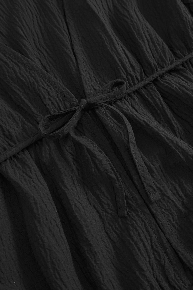 Mercer String Blouse - Black