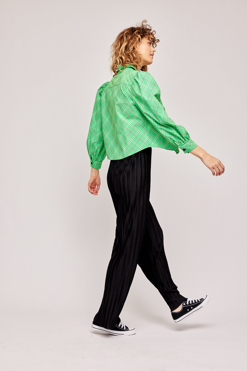 Forever Blouse - Green Checked