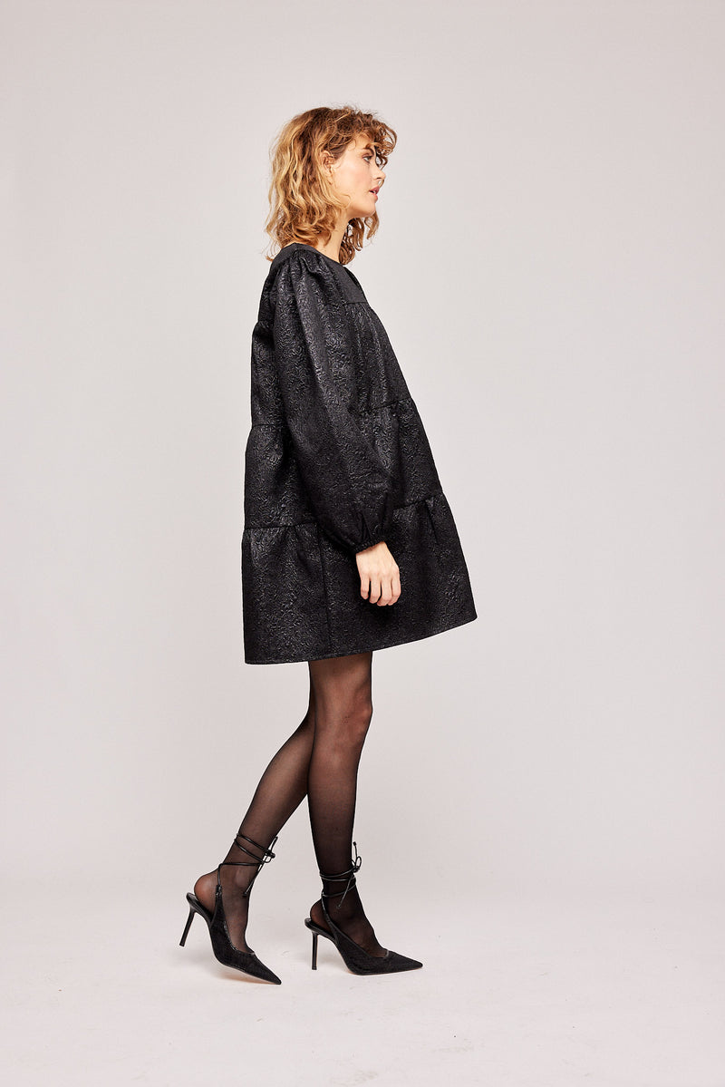 Sketch Wide Dress - Black